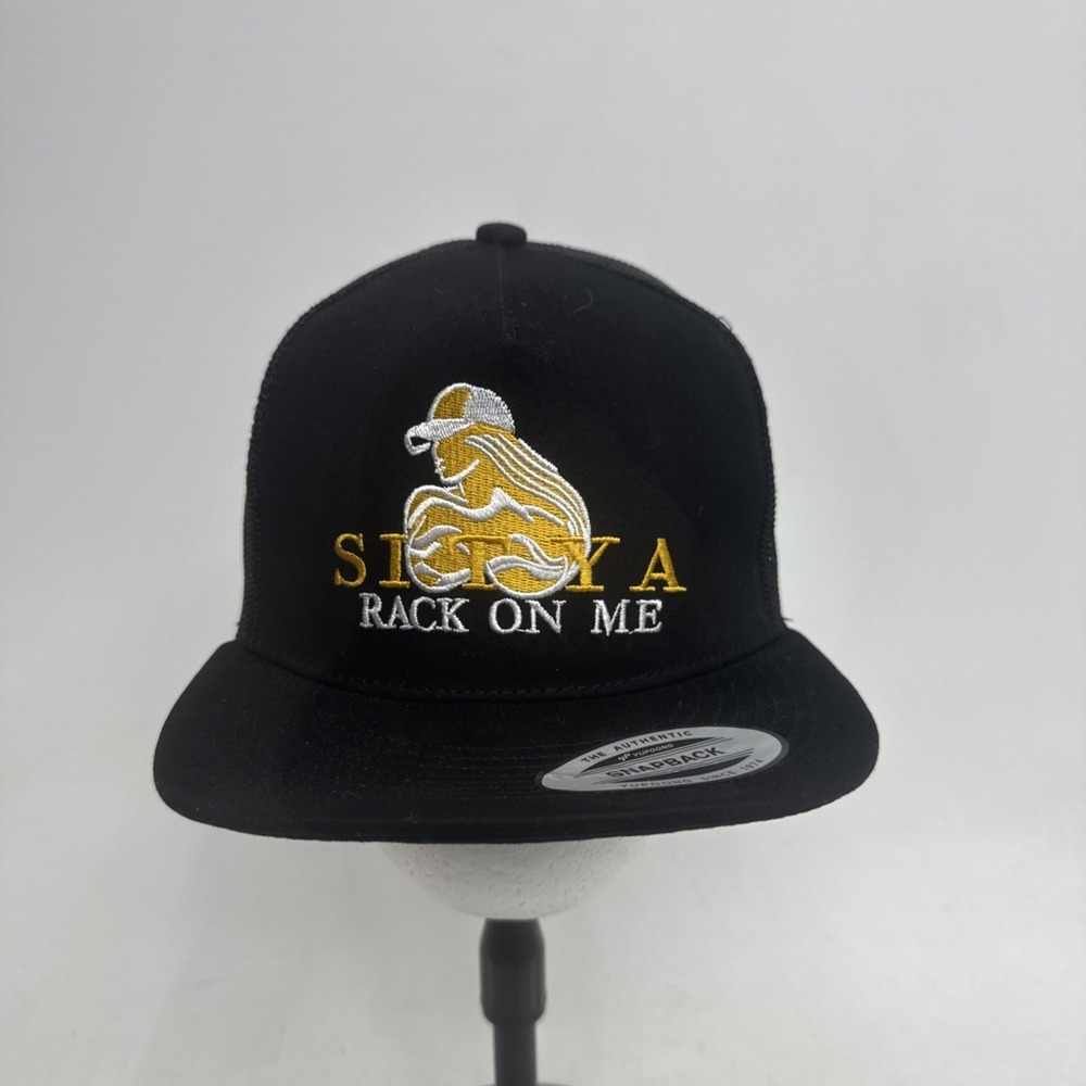 " sit your Rack On Me" Custom SnapBack Mesh Baseball Cap